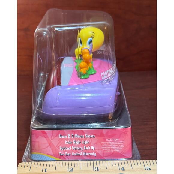 Tweety Bird Digital Night Light, Alarm Clock, Looney Tunes Vtg Warner Bros 1990s - Picture 7 of 7